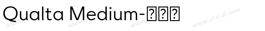 Qualta Medium字体转换